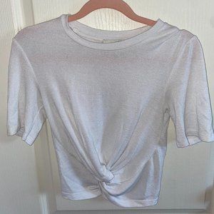 White Crossover T-Shirt